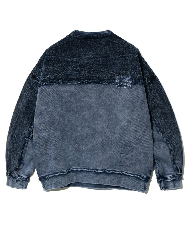 go slow caravan(ゴースローキャラバン) |MIX FAB ルーズスウェットプルオーバー HARD PIGMENT DYE (MENS)