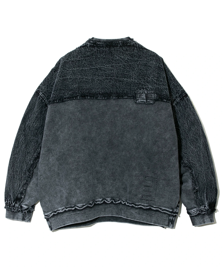 go slow caravan(ゴースローキャラバン) |MIX FAB ルーズスウェットプルオーバー HARD PIGMENT DYE (MENS)