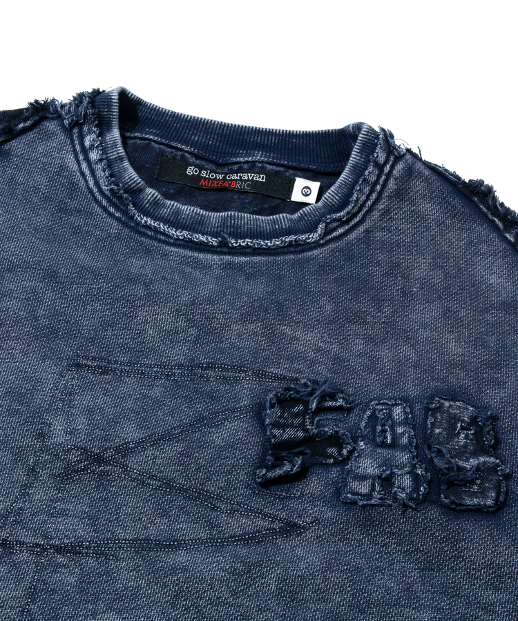 go slow caravan(ゴースローキャラバン) |MIX FAB ルーズスウェットプルオーバー HARD PIGMENT DYE (MENS)