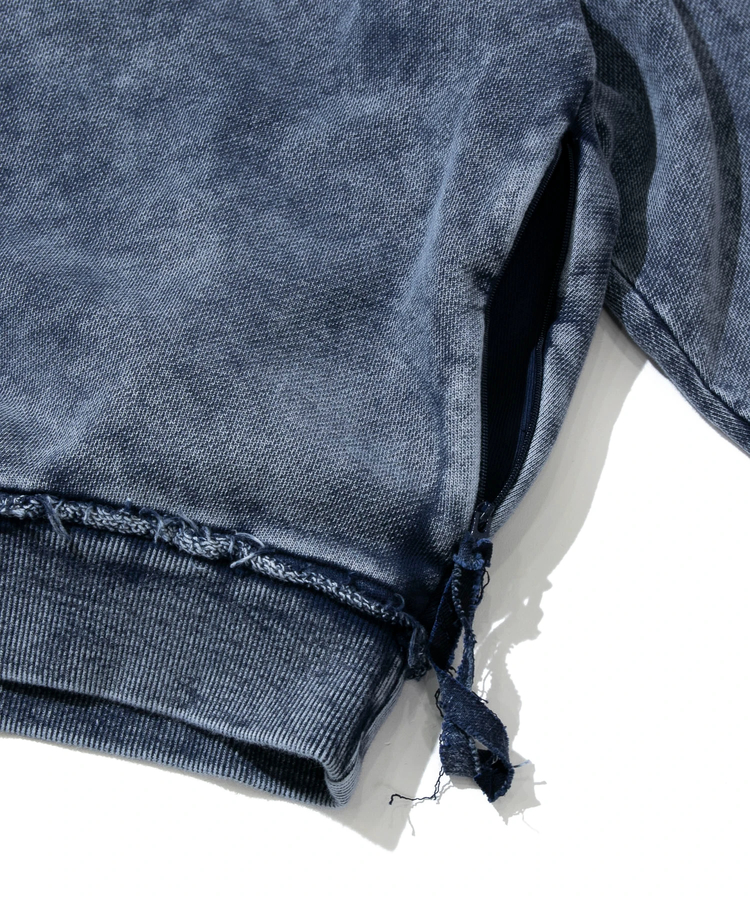 go slow caravan(ゴースローキャラバン) |MIX FAB ルーズスウェットプルオーバー HARD PIGMENT DYE (MENS)