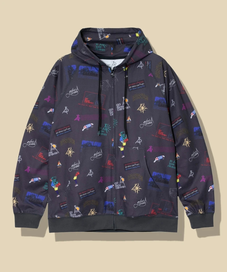 go slow caravan(ゴースローキャラバン) |ドットテックニットZIP フーディー (MENS)