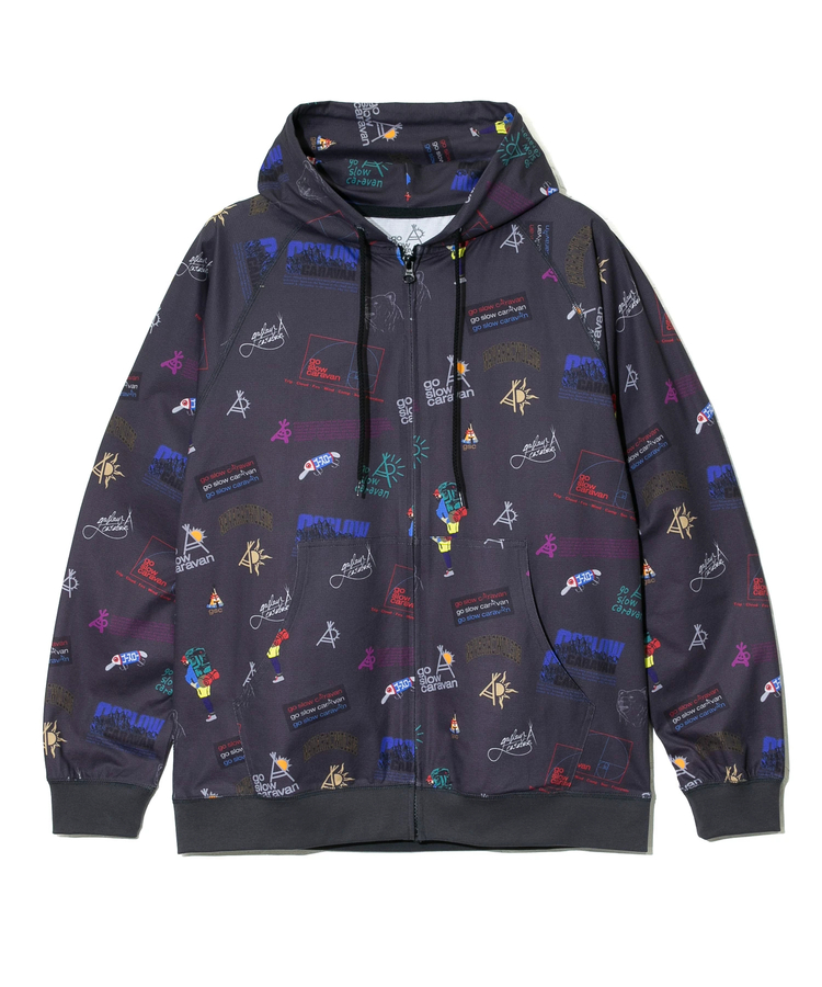 go slow caravan(ゴースローキャラバン) |ドットテックニットZIP フーディー (MENS)