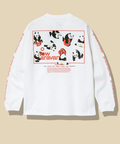 go slow caravan(ゴースローキャラバン) |USA/C スクエアLOGOバックプリント ロングスリーブ TEE (MENS)