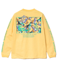 go slow caravan(ゴースローキャラバン) |USA/C スクエアLOGOバックプリント ロングスリーブ TEE (MENS)
