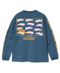 go slow caravan(ゴースローキャラバン) |USA/C スクエアLOGOバックプリント ロングスリーブ TEE (MENS)