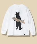 go slow caravan(ゴースローキャラバン) |USA/C イワナ猫 ロングスリーブ TEE (MENS/WOMENS)