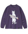 go slow caravan(ゴースローキャラバン) |USA/C イワナ猫 ロングスリーブ TEE (MENS/WOMENS)