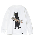 go slow caravan(ゴースローキャラバン) |USA/C イワナ猫 ロングスリーブ TEE (MENS/WOMENS)