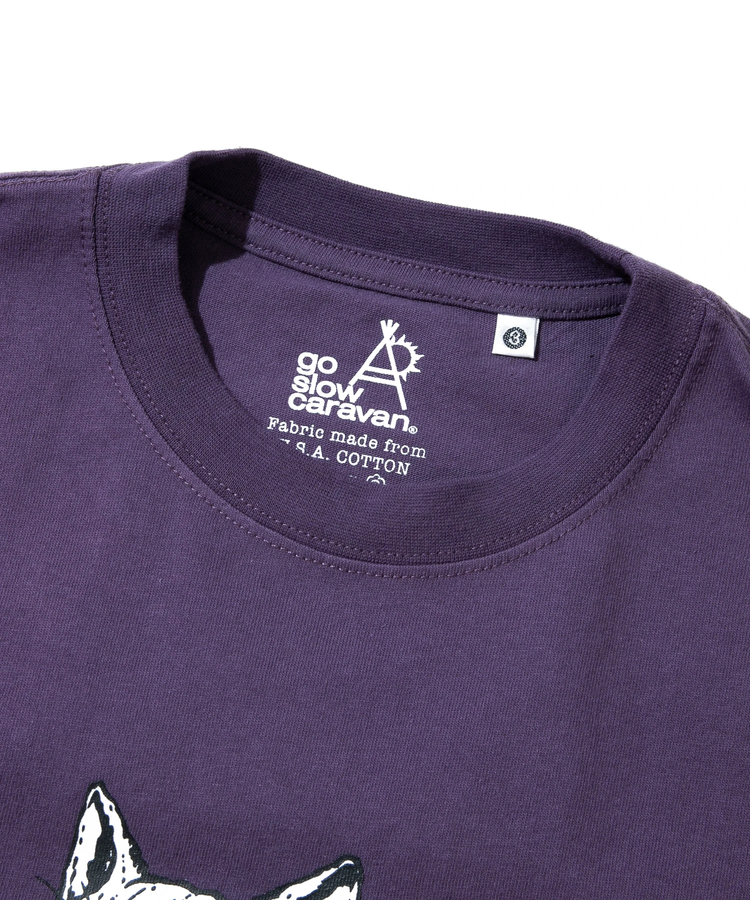 go slow caravan(ゴースローキャラバン) |USA/C イワナ猫 ロングスリーブ TEE (MENS/WOMENS)
