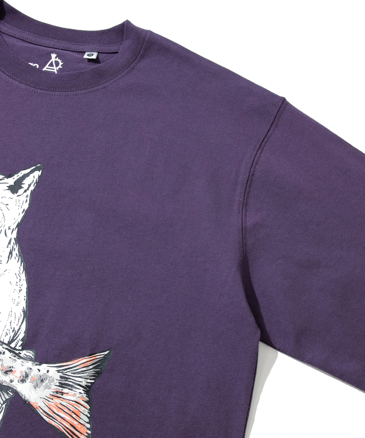 go slow caravan(ゴースローキャラバン) |USA/C イワナ猫 ロングスリーブ TEE (MENS/WOMENS)