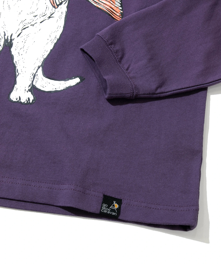 go slow caravan(ゴースローキャラバン) |USA/C イワナ猫 ロングスリーブ TEE (MENS/WOMENS)