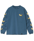 go slow caravan(ゴースローキャラバン) |USA/C レオパードゲッコー ロングスリーブ TEE (MENS/WOMENS)