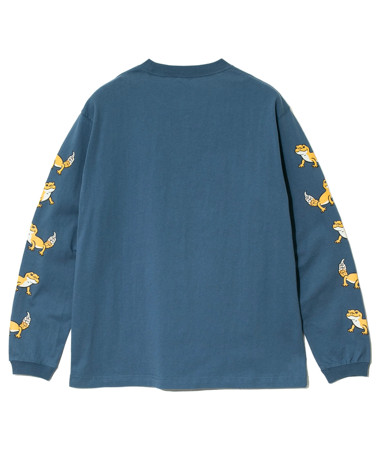 go slow caravan(ゴースローキャラバン) |USA/C レオパードゲッコー ロングスリーブ TEE (MENS/WOMENS)