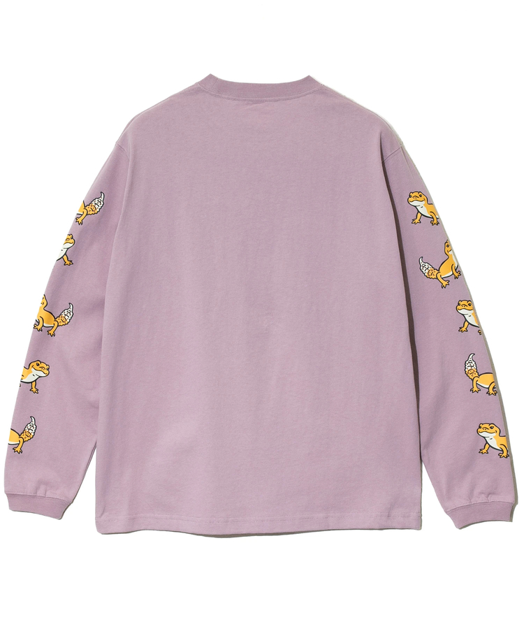 go slow caravan(ゴースローキャラバン) |USA/C レオパードゲッコー ロングスリーブ TEE (MENS/WOMENS)