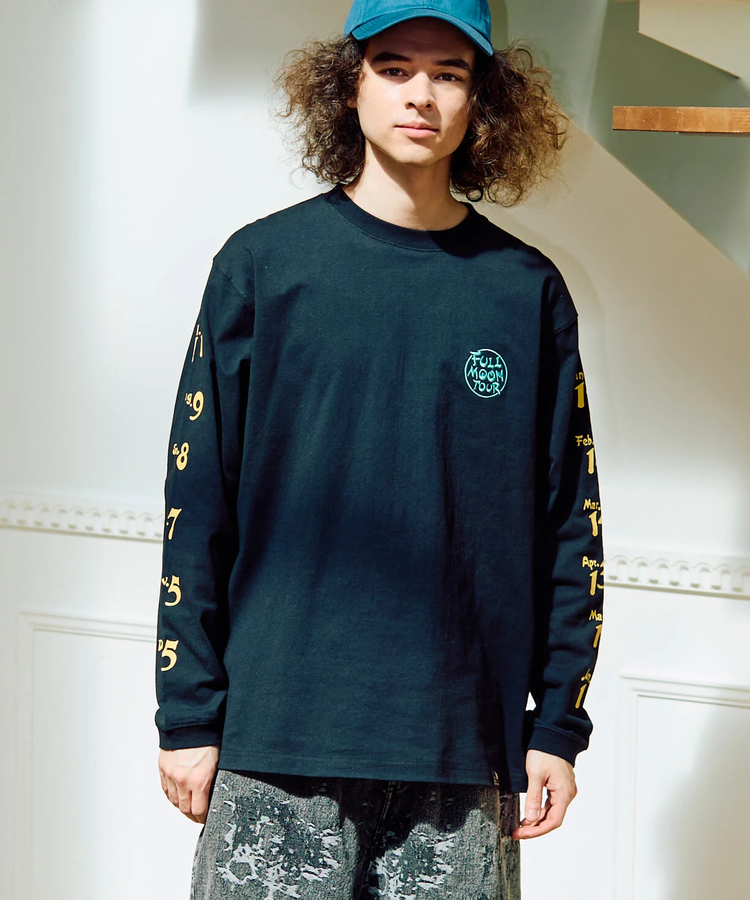 go slow caravan(ゴースローキャラバン) |USA/C FULL MOON TOUR ロングスリーブ TEE (MENS/WOMENS)
