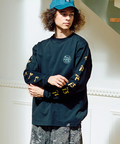 go slow caravan(ゴースローキャラバン) |USA/C FULL MOON TOUR ロングスリーブ TEE (MENS/WOMENS)