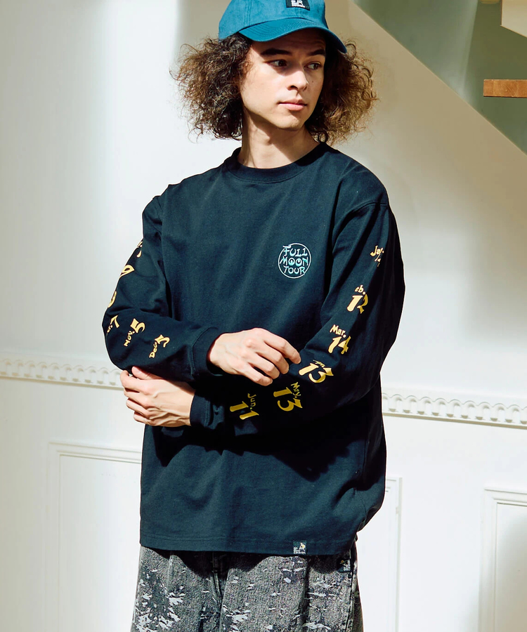 go slow caravan(ゴースローキャラバン) |USA/C FULL MOON TOUR ロングスリーブ TEE (MENS/WOMENS)