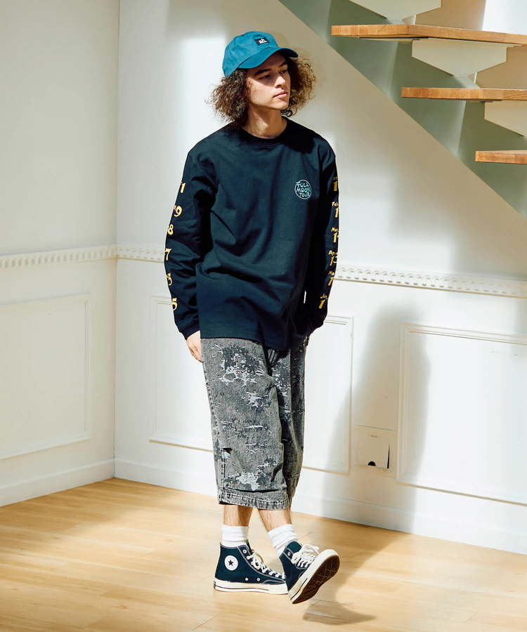 go slow caravan(ゴースローキャラバン) |USA/C FULL MOON TOUR ロングスリーブ TEE (MENS/WOMENS)