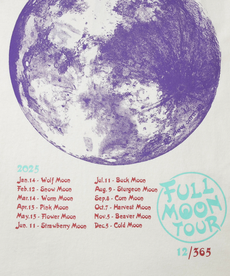 go slow caravan(ゴースローキャラバン) |USA/C FULL MOON TOUR ロングスリーブ TEE (MENS/WOMENS)