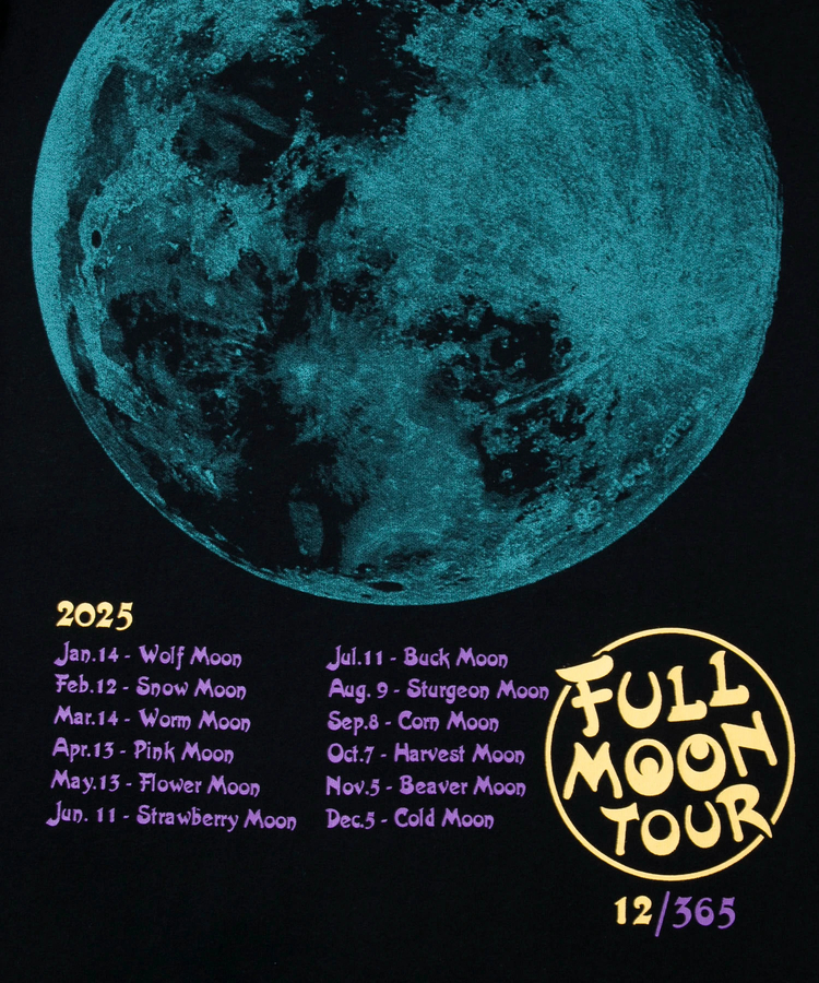 go slow caravan(ゴースローキャラバン) |USA/C FULL MOON TOUR ロングスリーブ TEE (MENS/WOMENS)