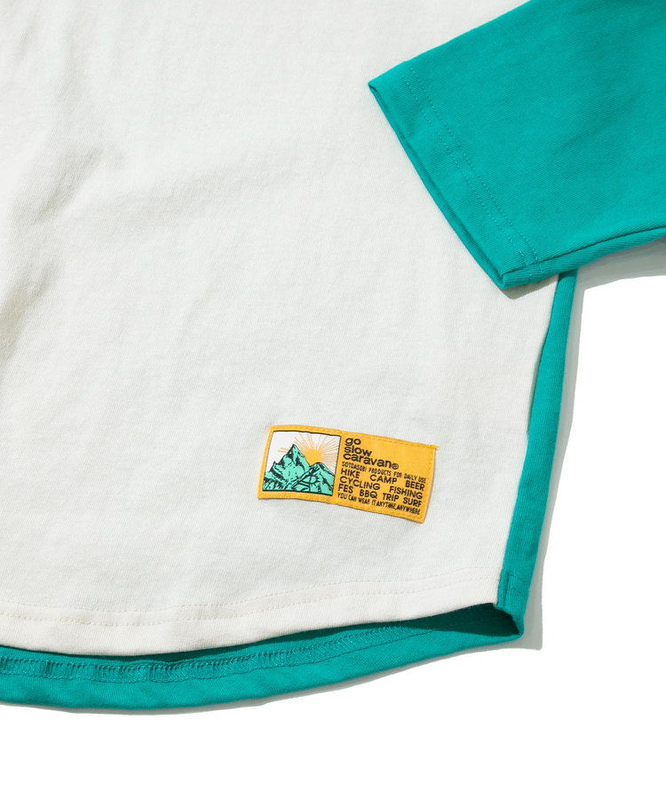 go slow caravan(ゴースローキャラバン) |USA/C 色々刺繍 8分袖 BB TEE (MENS)