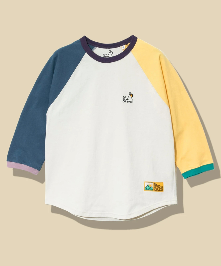 go slow caravan(ゴースローキャラバン) |USA/C CRAZY 8分袖 BB TEE (MENS)