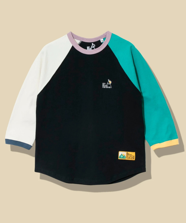 go slow caravan(ゴースローキャラバン) |USA/C CRAZY 8分袖 BB TEE (MENS)