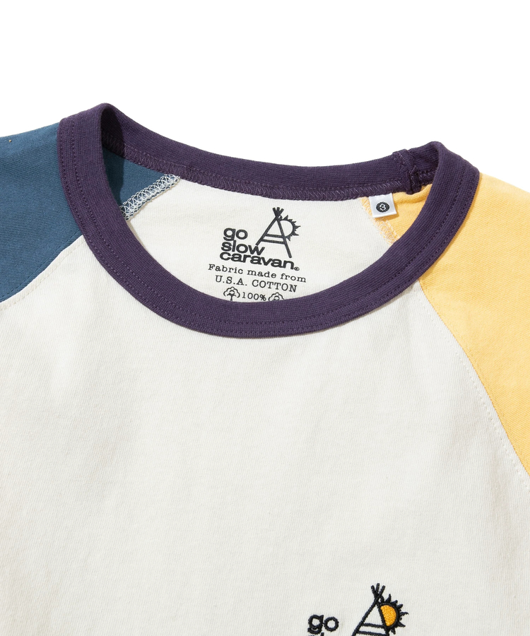 go slow caravan(ゴースローキャラバン) |USA/C CRAZY 8分袖 BB TEE (MENS)