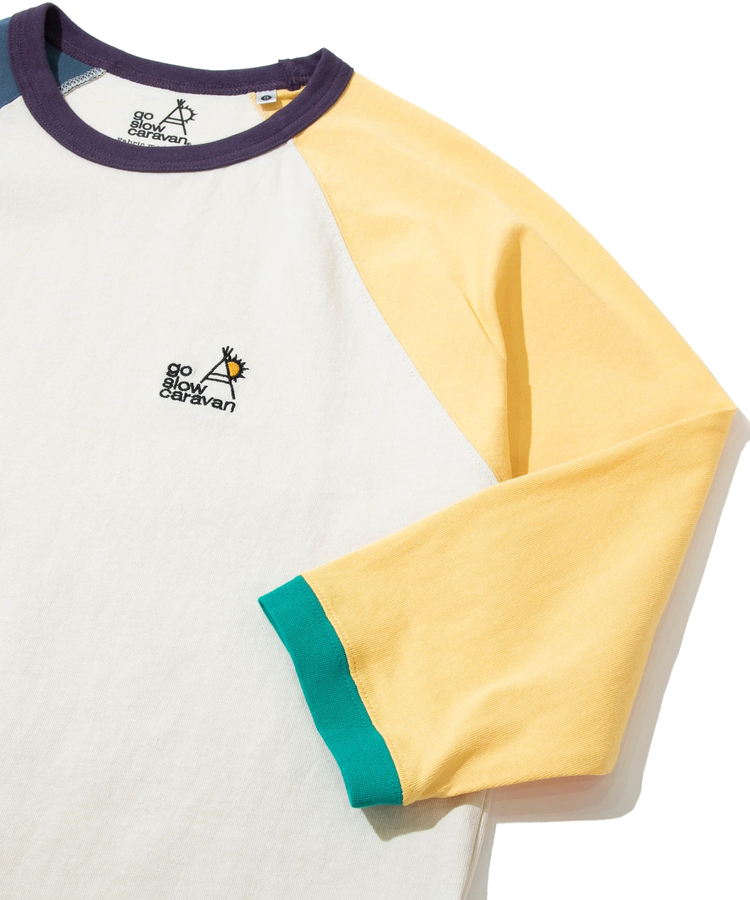 go slow caravan(ゴースローキャラバン) |USA/C CRAZY 8分袖 BB TEE (MENS)