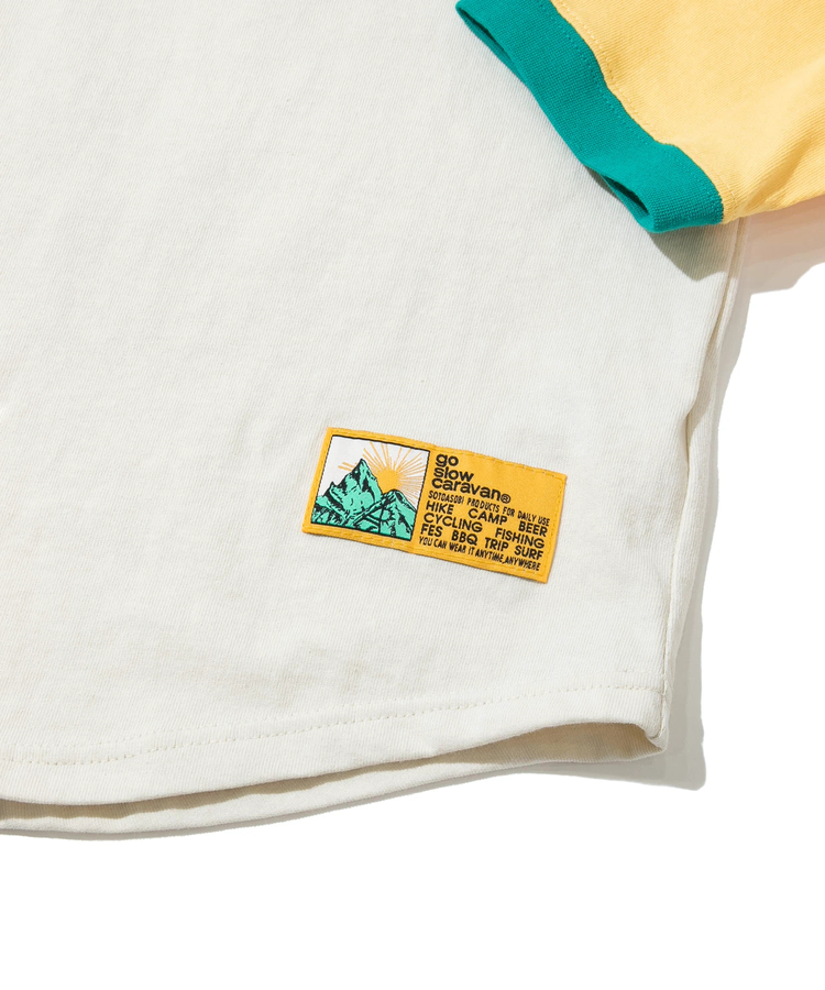 go slow caravan(ゴースローキャラバン) |USA/C CRAZY 8分袖 BB TEE (MENS)