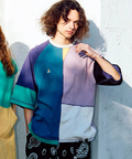 go slow caravan(ゴースローキャラバン) |USA/C 切替CRAZY ハーフスリーブ ゆったり TEE (MENS)