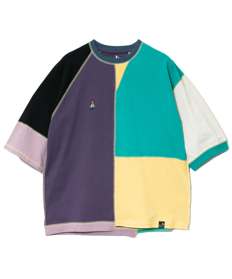 go slow caravan(ゴースローキャラバン) |USA/C 切替CRAZY ハーフスリーブ ゆったり TEE (MENS)