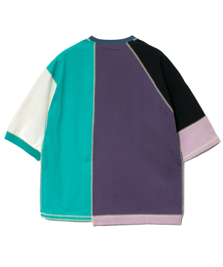 go slow caravan(ゴースローキャラバン) |USA/C 切替CRAZY ハーフスリーブ ゆったり TEE (MENS)