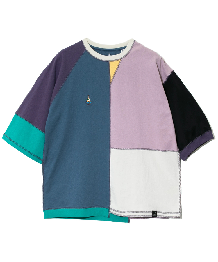 go slow caravan(ゴースローキャラバン) |USA/C 切替CRAZY ハーフスリーブ ゆったり TEE (MENS)