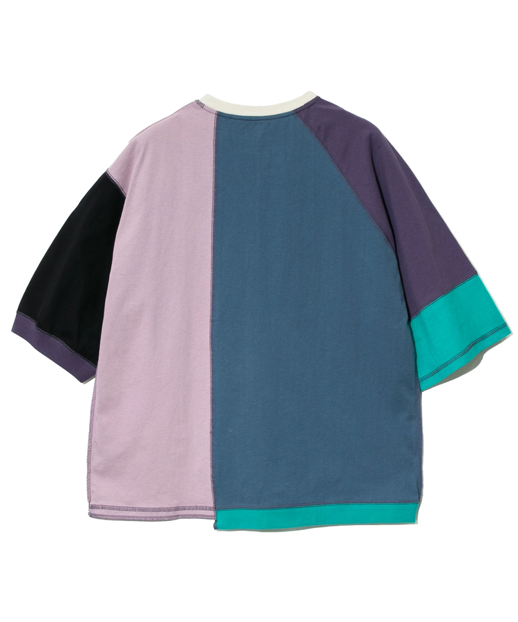 go slow caravan(ゴースローキャラバン) |USA/C 切替CRAZY ハーフスリーブ ゆったり TEE (MENS)