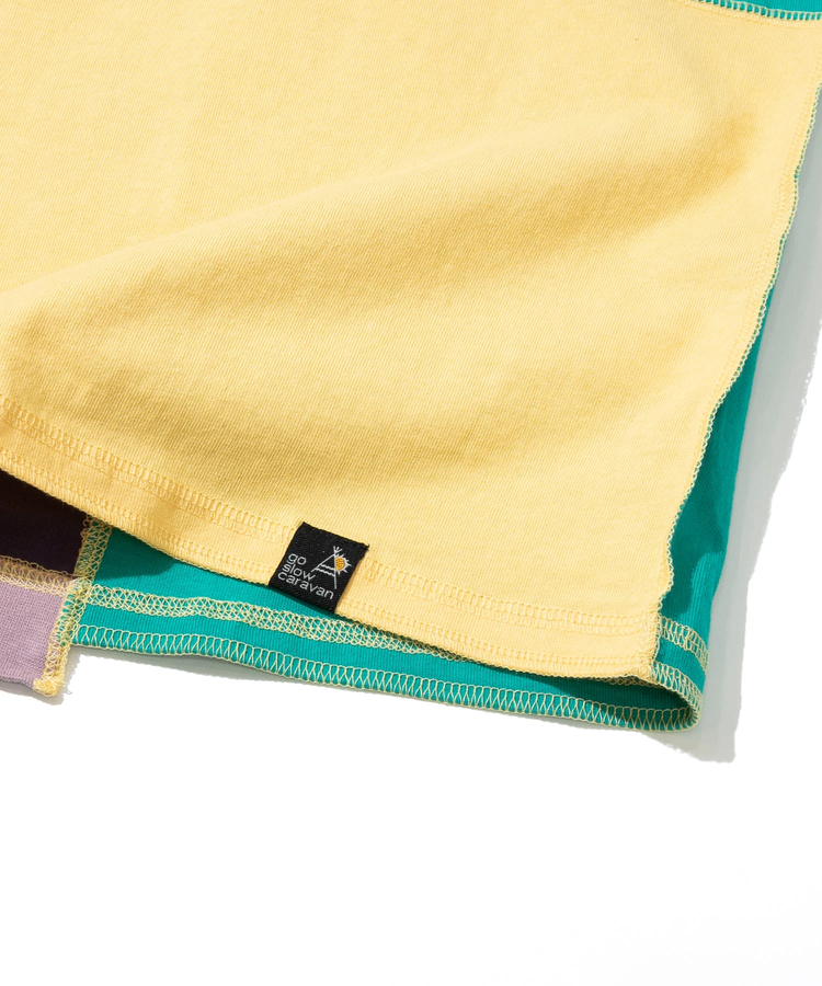 go slow caravan(ゴースローキャラバン) |USA/C 切替CRAZY ハーフスリーブ ゆったり TEE (MENS)
