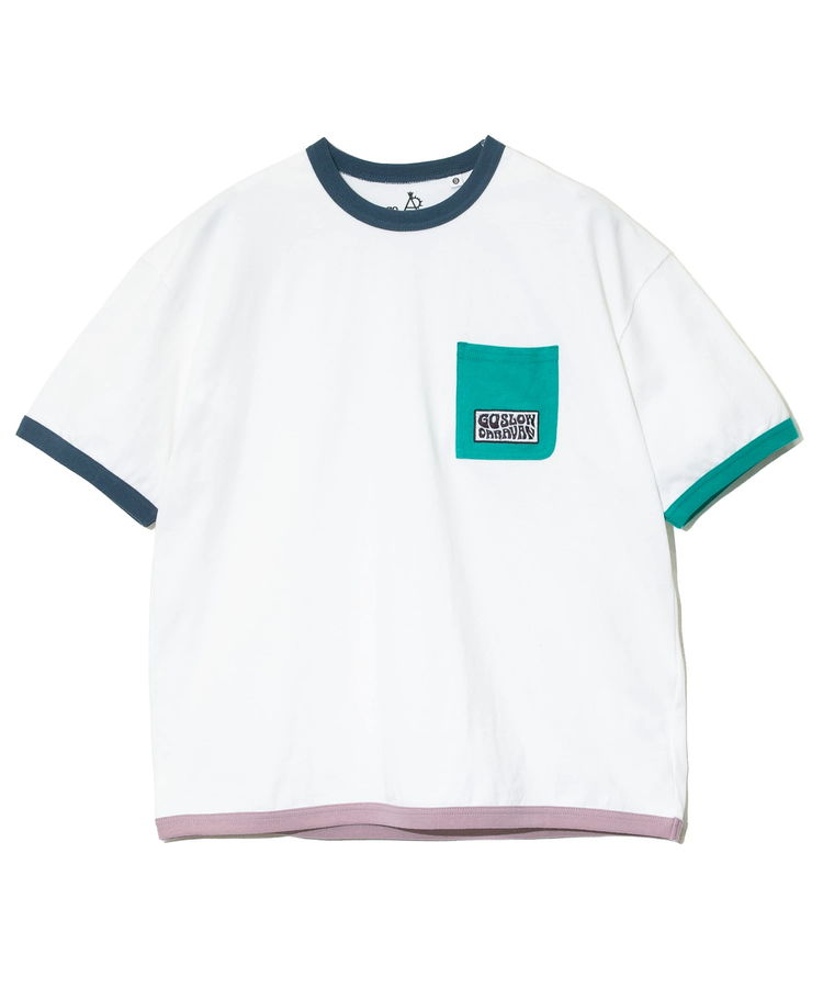 go slow caravan(ゴースローキャラバン) |USA/C マルチトリム ゆったり TEE (MENS)