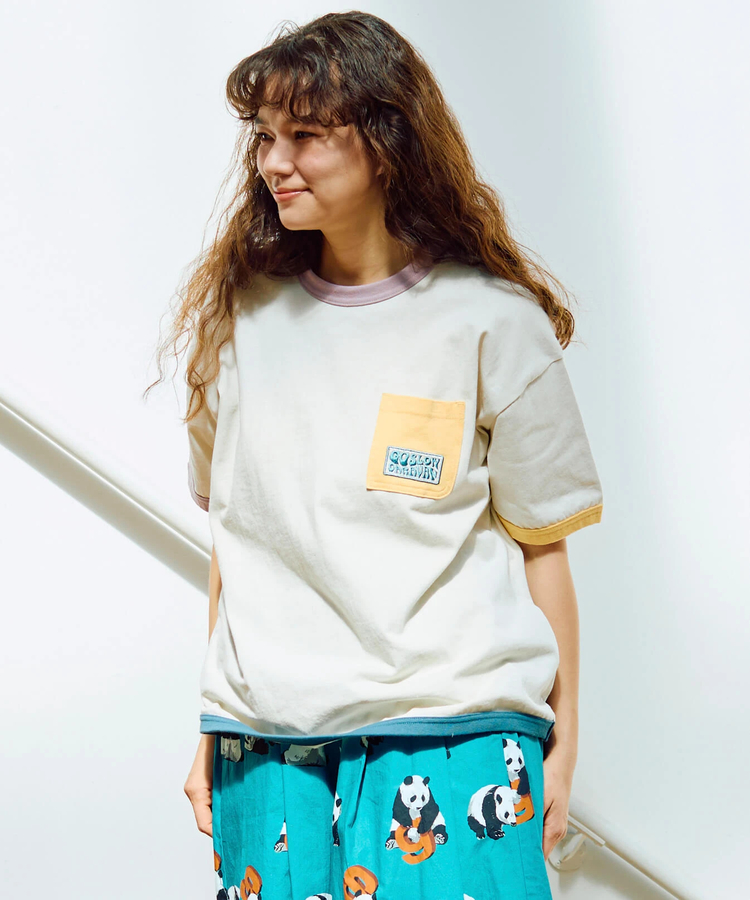 go slow caravan(ゴースローキャラバン) |USA/C マルチトリム ゆったり TEE (MENS)