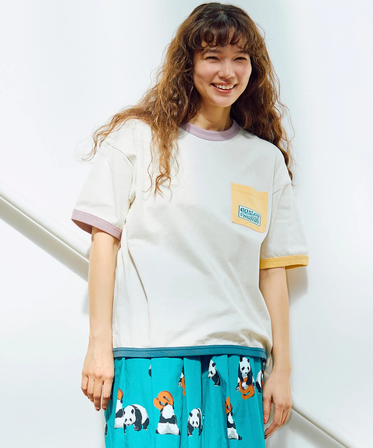 go slow caravan(ゴースローキャラバン) |USA/C マルチトリム ゆったり TEE (MENS)