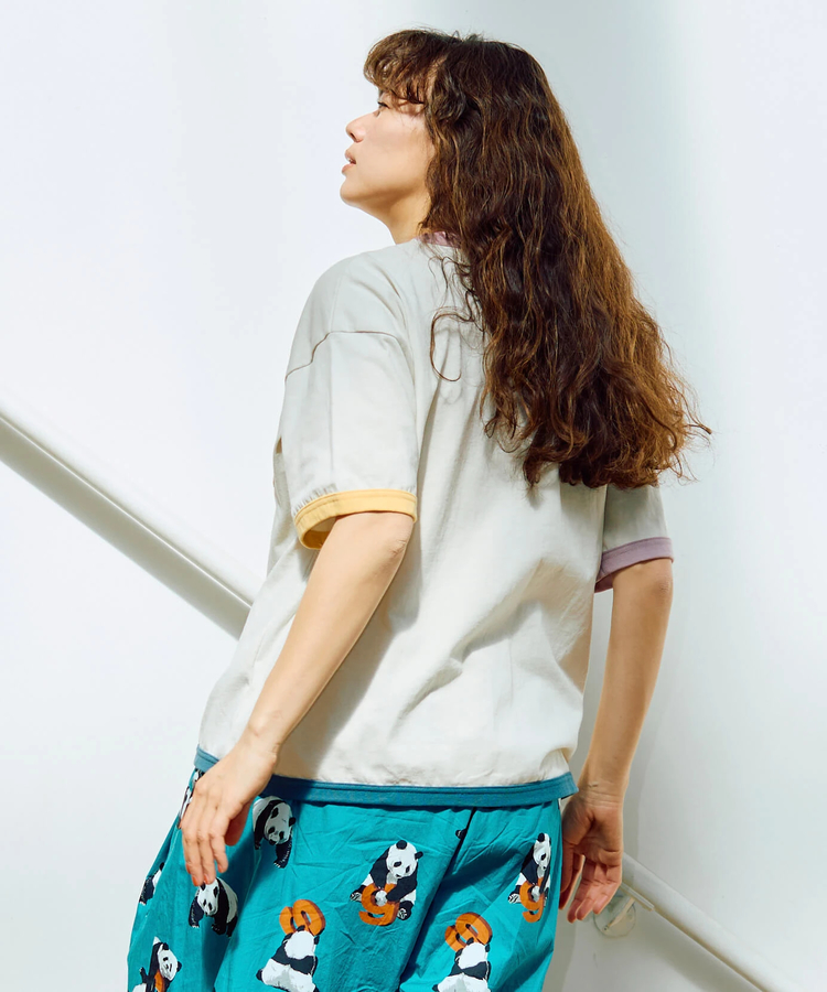 go slow caravan(ゴースローキャラバン) |USA/C マルチトリム ゆったり TEE (MENS)