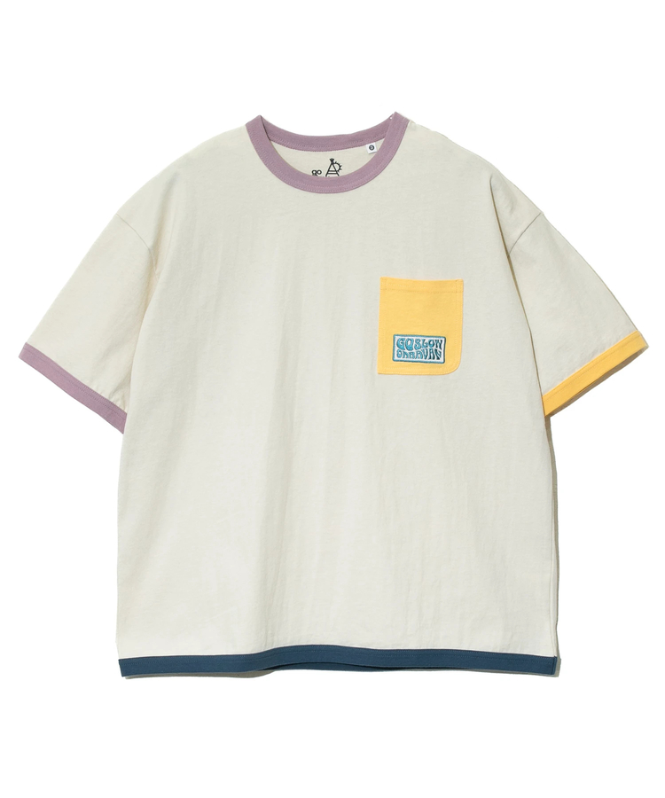 go slow caravan(ゴースローキャラバン) |USA/C マルチトリム ゆったり TEE (MENS)