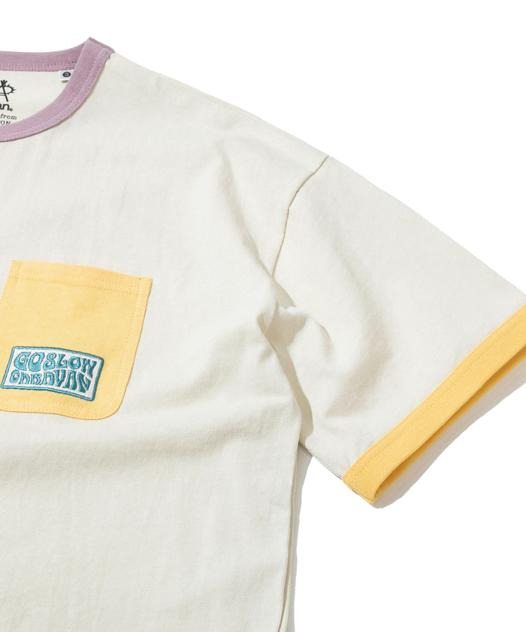 go slow caravan(ゴースローキャラバン) |USA/C マルチトリム ゆったり TEE (MENS)
