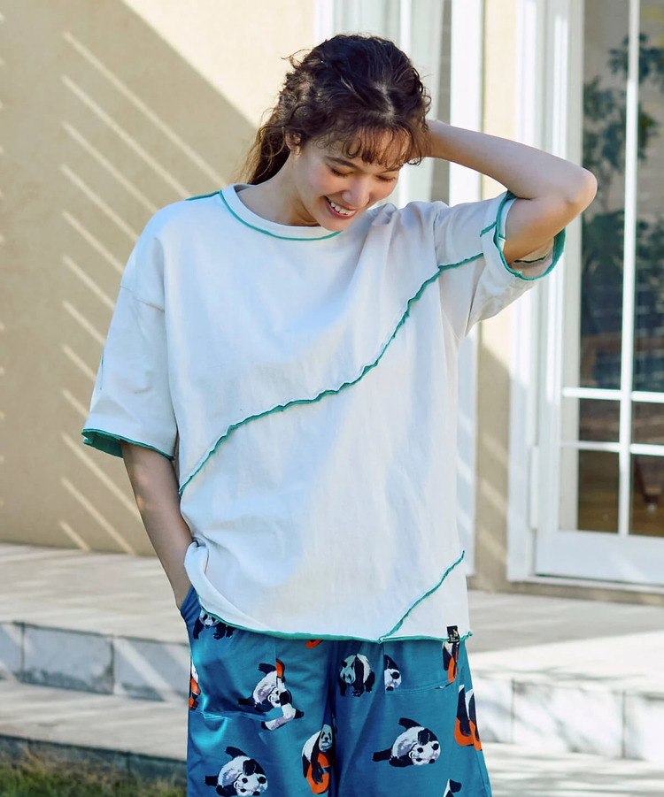 go slow caravan(ゴースローキャラバン) |USA/C カットオフ 歪み切替 ゆったり TEE (MENS)