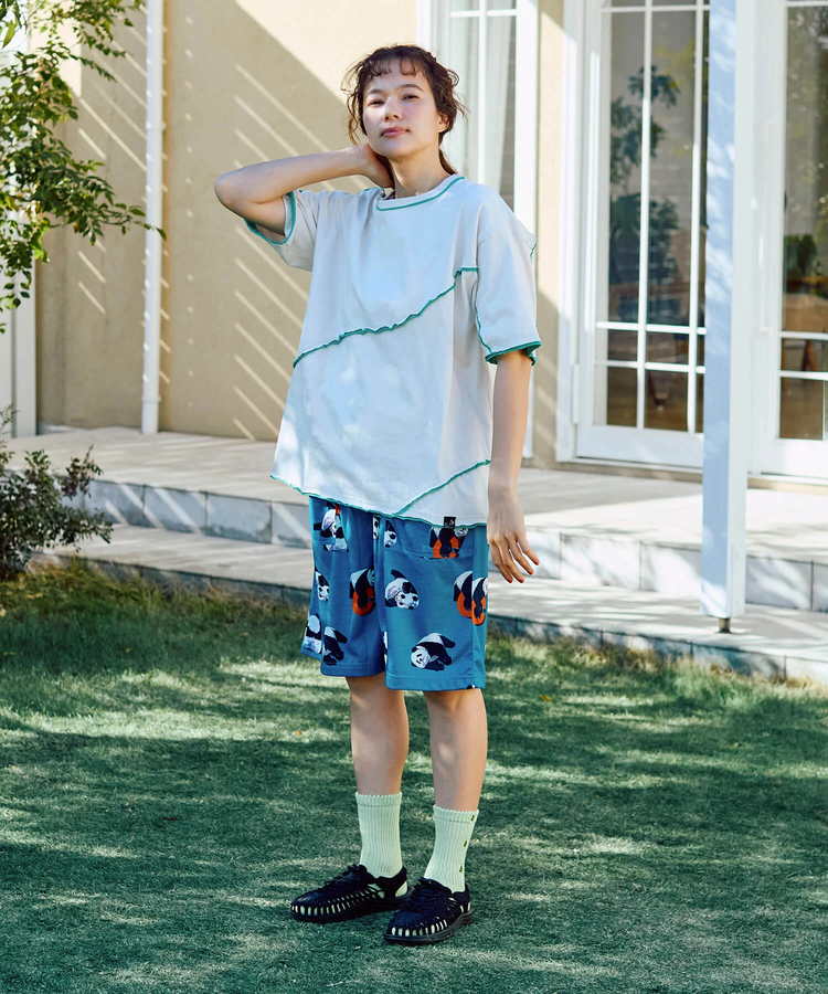 go slow caravan(ゴースローキャラバン) |USA/C カットオフ 歪み切替 ゆったり TEE (MENS)