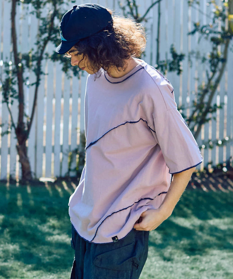 go slow caravan(ゴースローキャラバン) |USA/C カットオフ 歪み切替 ゆったり TEE (MENS)