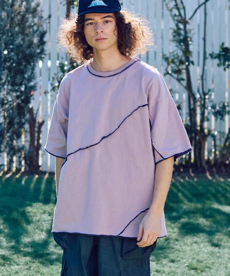 go slow caravan(ゴースローキャラバン) |USA/C カットオフ 歪み切替 ゆったり TEE (MENS)