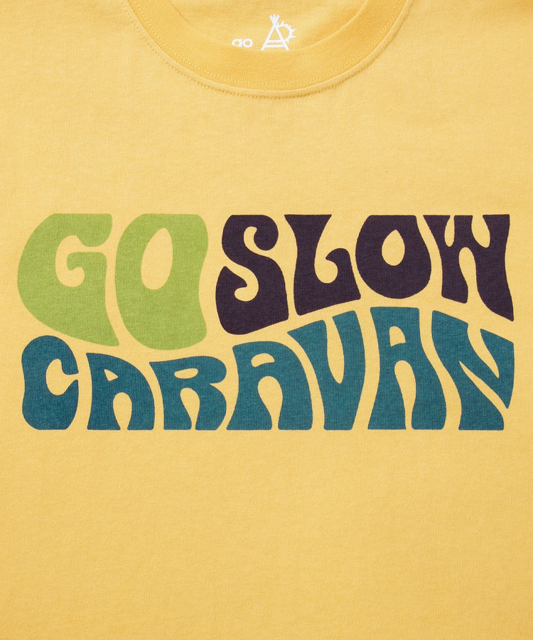 go slow caravan(ゴースローキャラバン) |USA/C ヒッピーロゴ TEE (MENS/WOMENS)