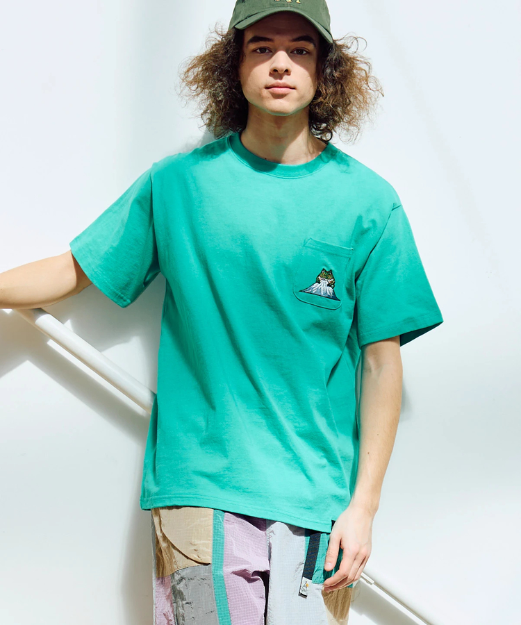 go slow caravan(ゴースローキャラバン) |USA/C 色々刺繍 PKT TEE (MENS/WOMENS)
