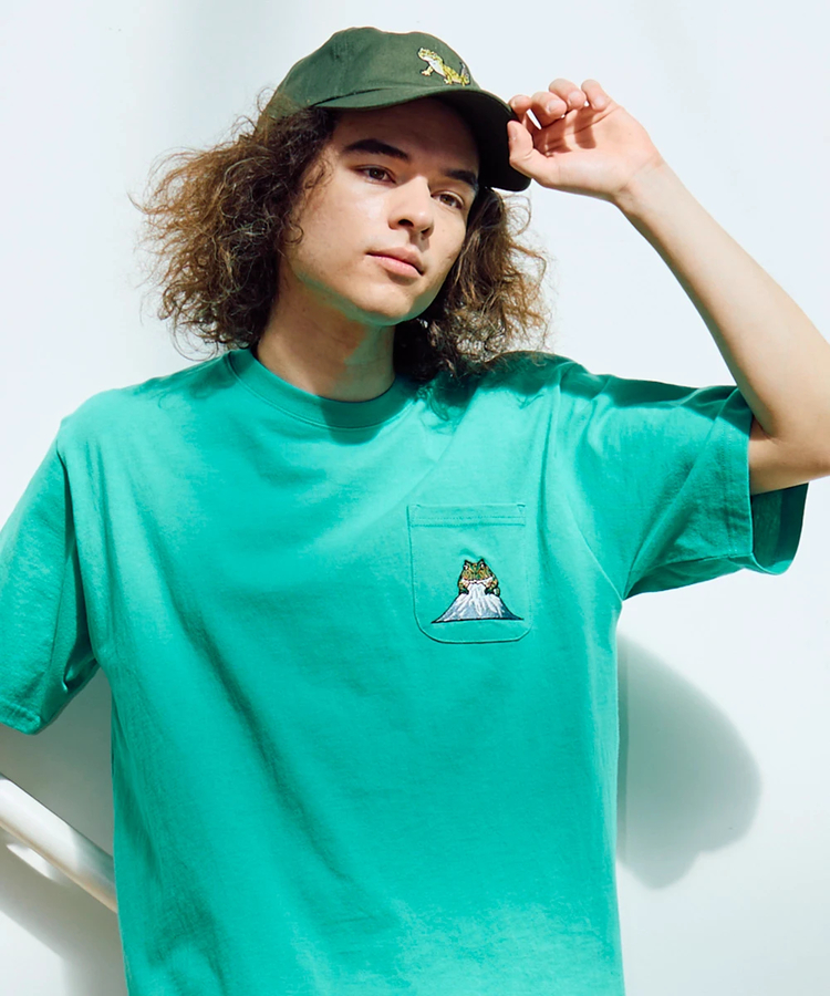 go slow caravan(ゴースローキャラバン) |USA/C 色々刺繍 PKT TEE (MENS/WOMENS)