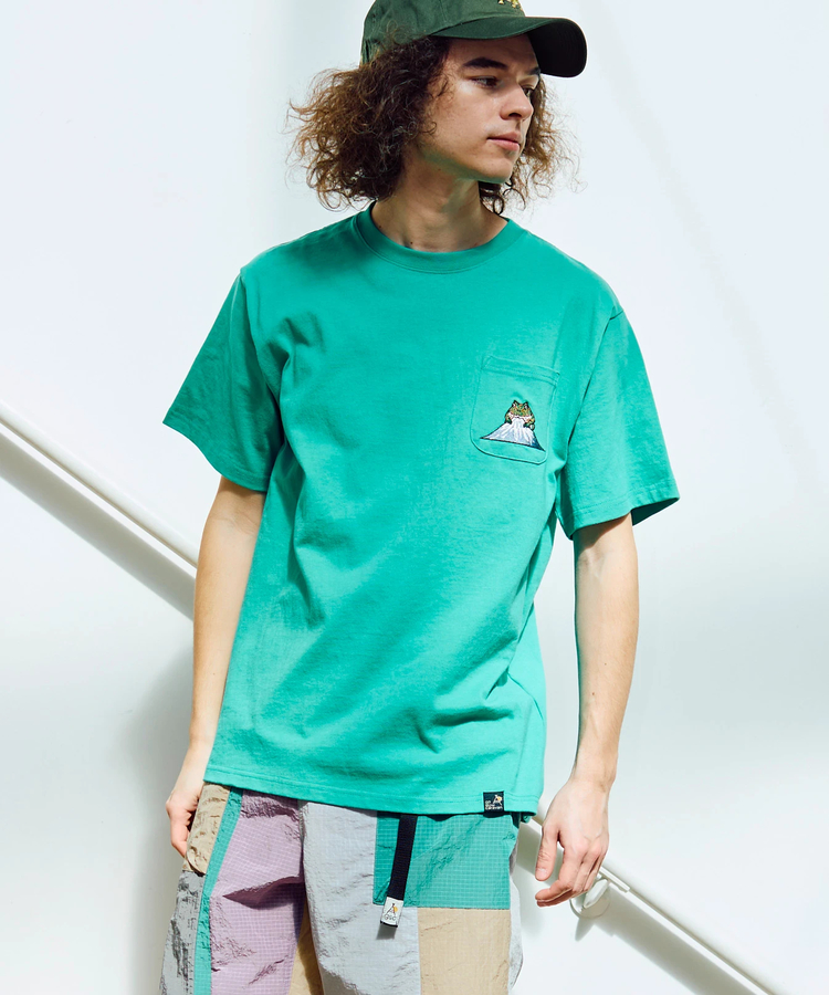 go slow caravan(ゴースローキャラバン) |USA/C 色々刺繍 PKT TEE (MENS/WOMENS)